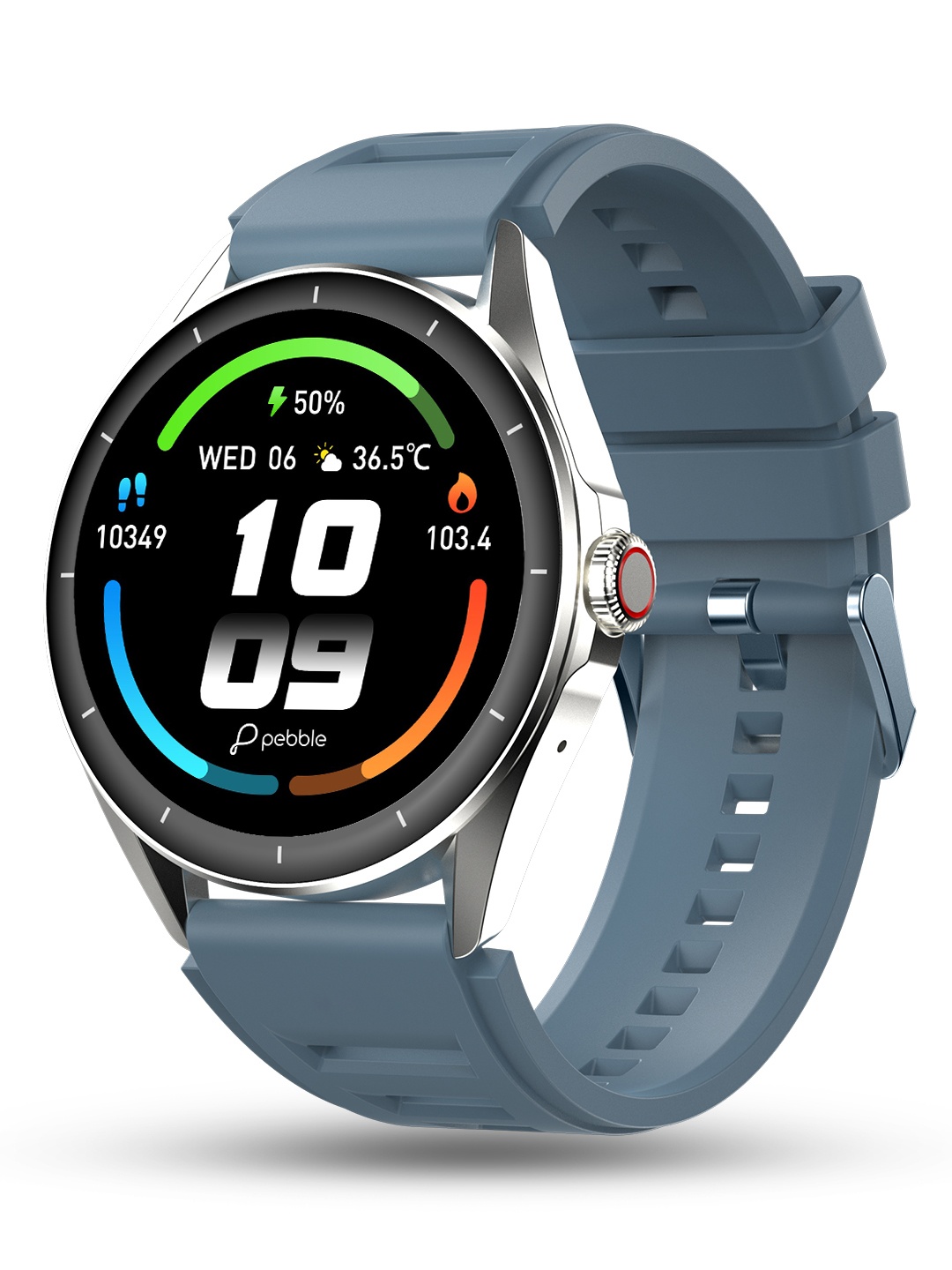 

pebble Grey Cosmos Valor Smartwatch 1.43" AMOLED Display