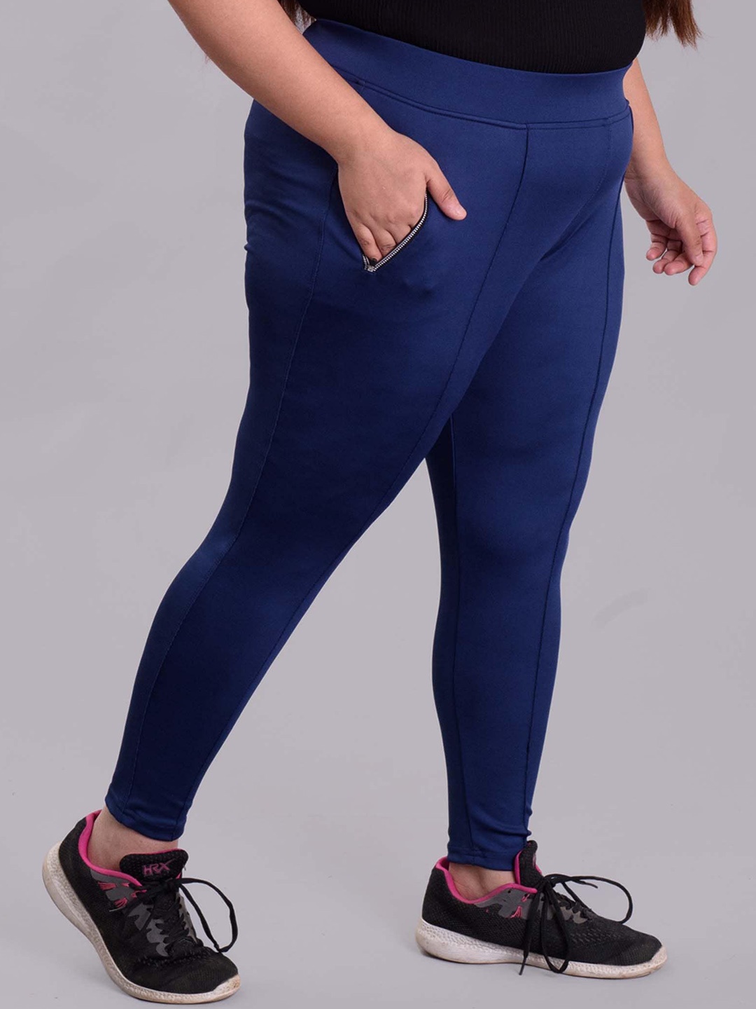 

Keepfit Plus Size Antimicrobial Sports Tights, Navy blue