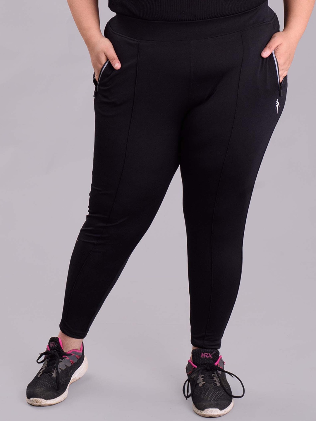 

Keepfit Women Plus Size Rapid Dry Antibacterial Athleisure Tights, Black