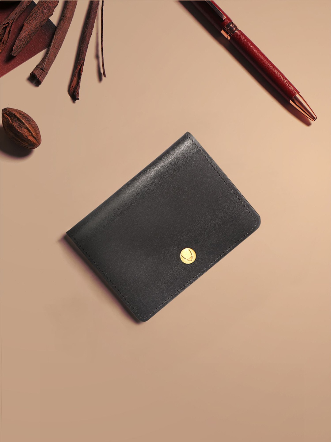 

Hidesign Men Leather SCOOTER W1 Card Holder, Black