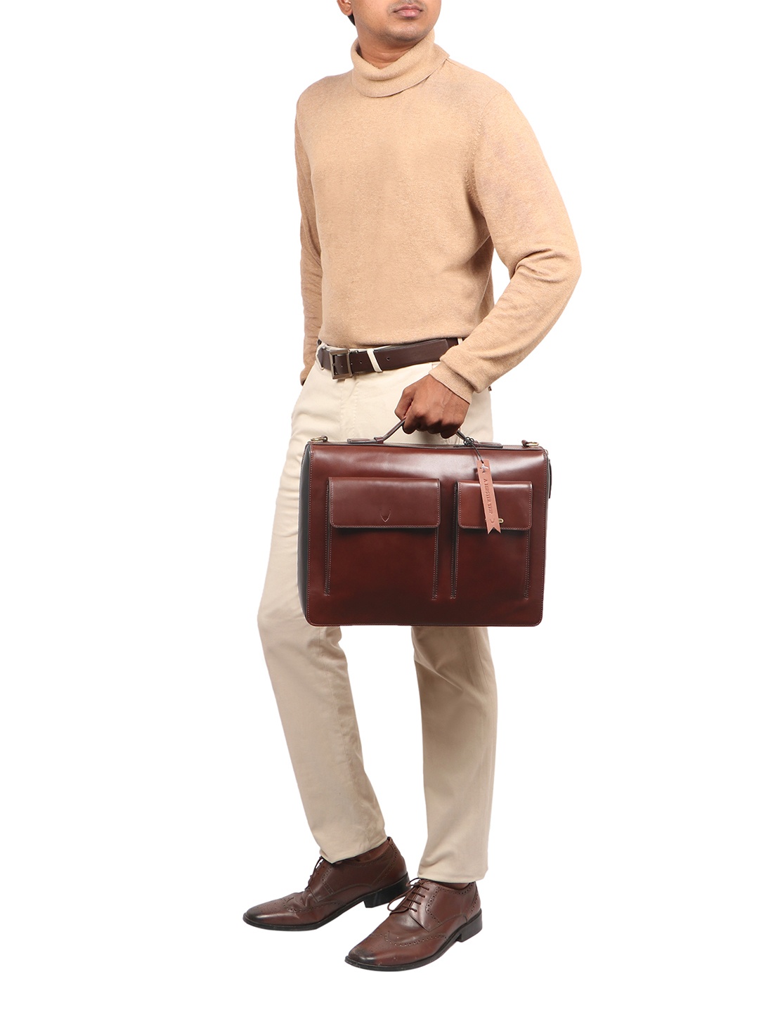 

Hidesign Leather Backpack, Brown