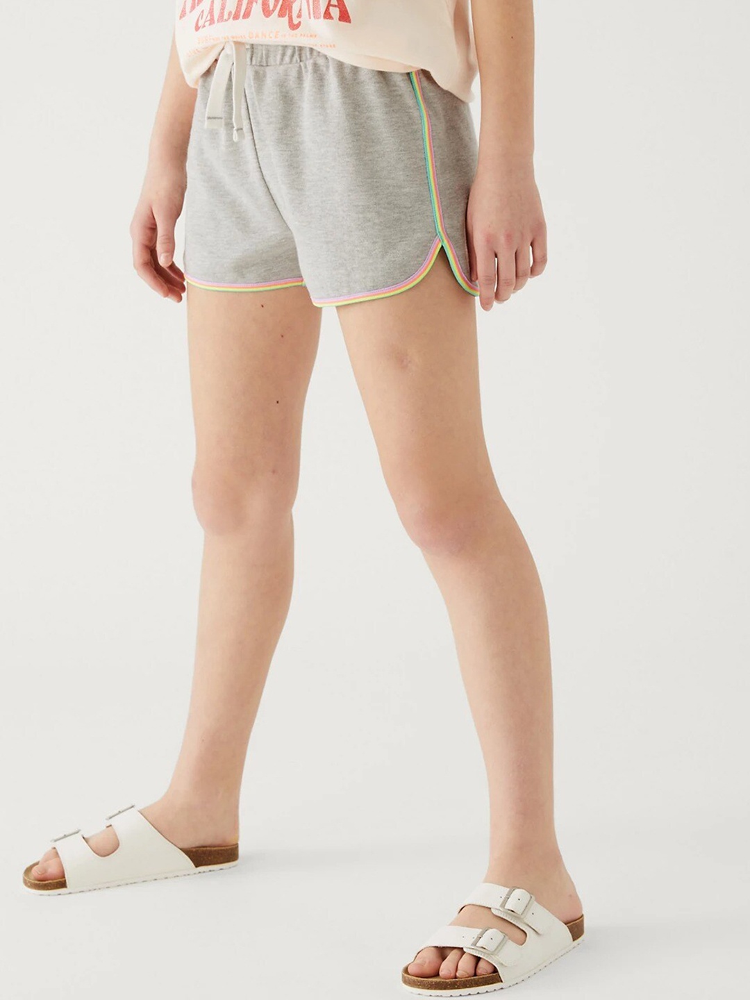 

Marks & Spencer Girls High-Rise Shorts, Grey