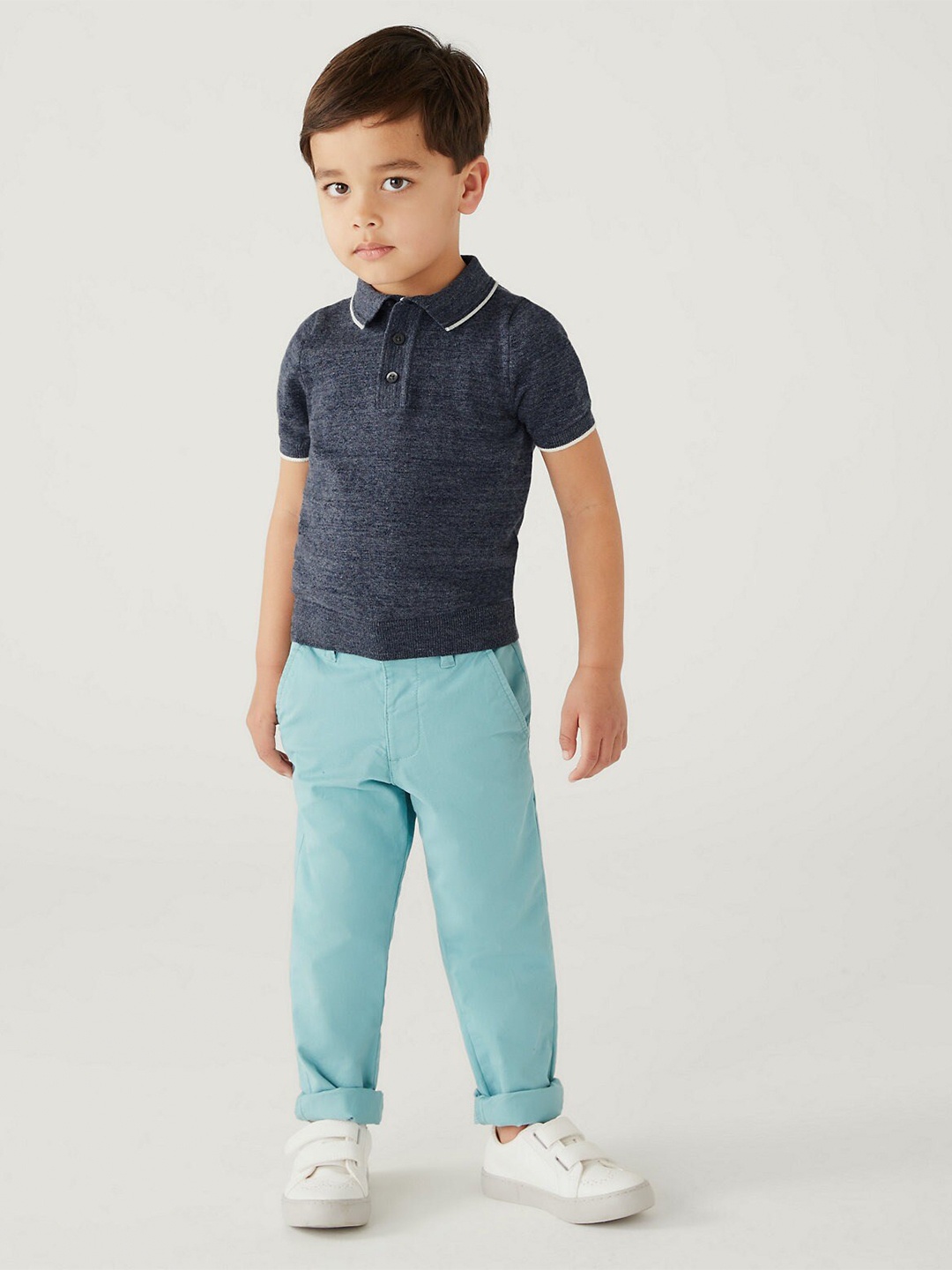 

Marks & Spencer Boys Polo Collar T-shirt, Navy blue
