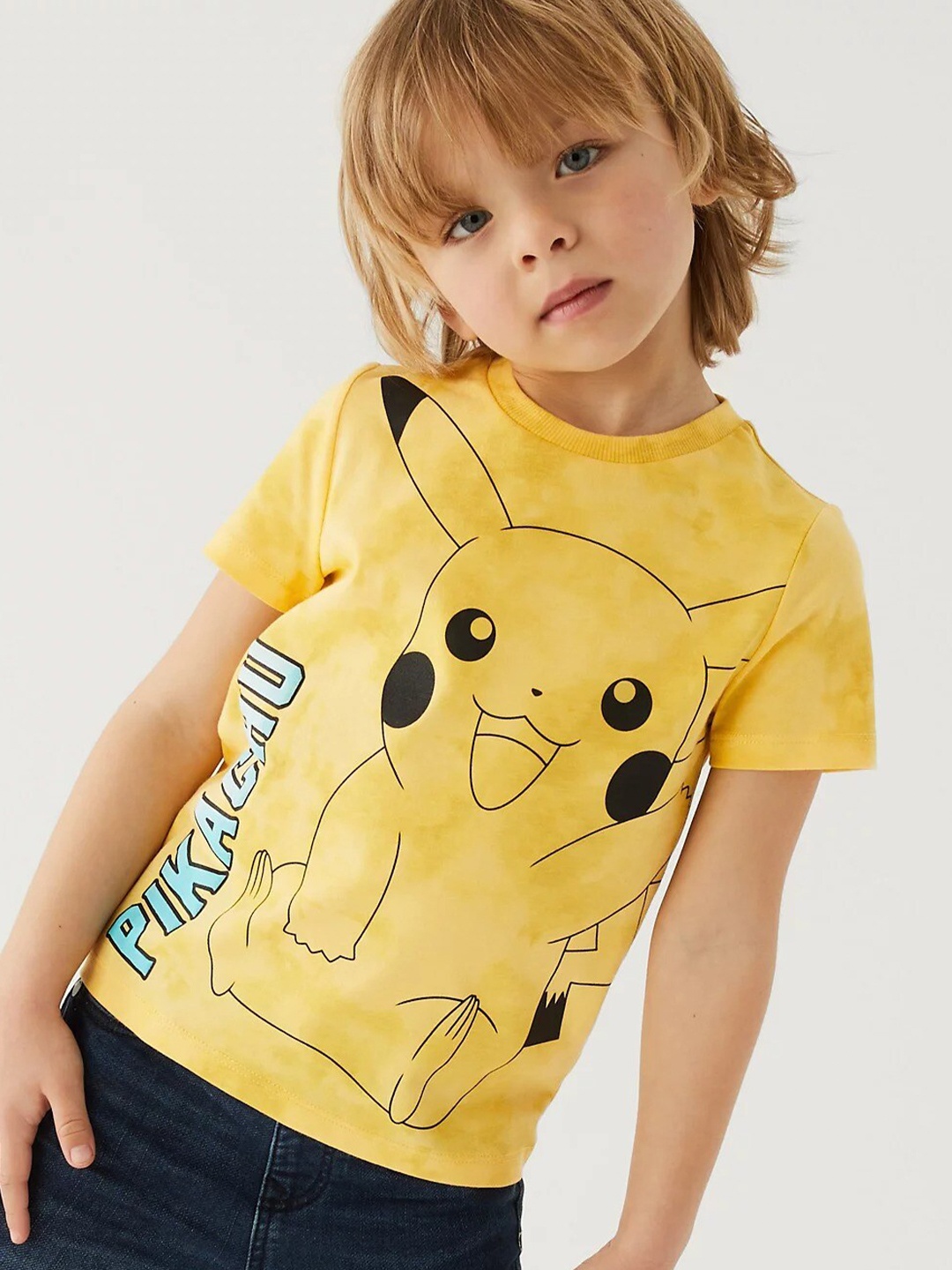 

Marks & Spencer Boys Pokemon Printed T-shirt, Yellow