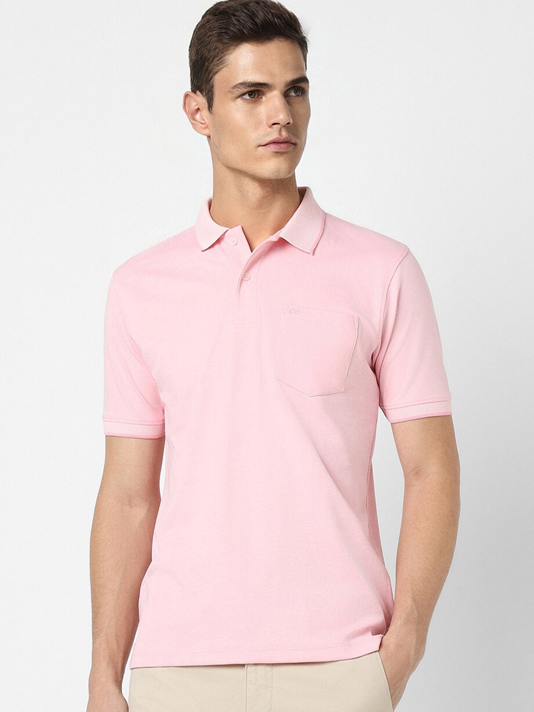 

Peter England Polo Collar T-shirt, Pink