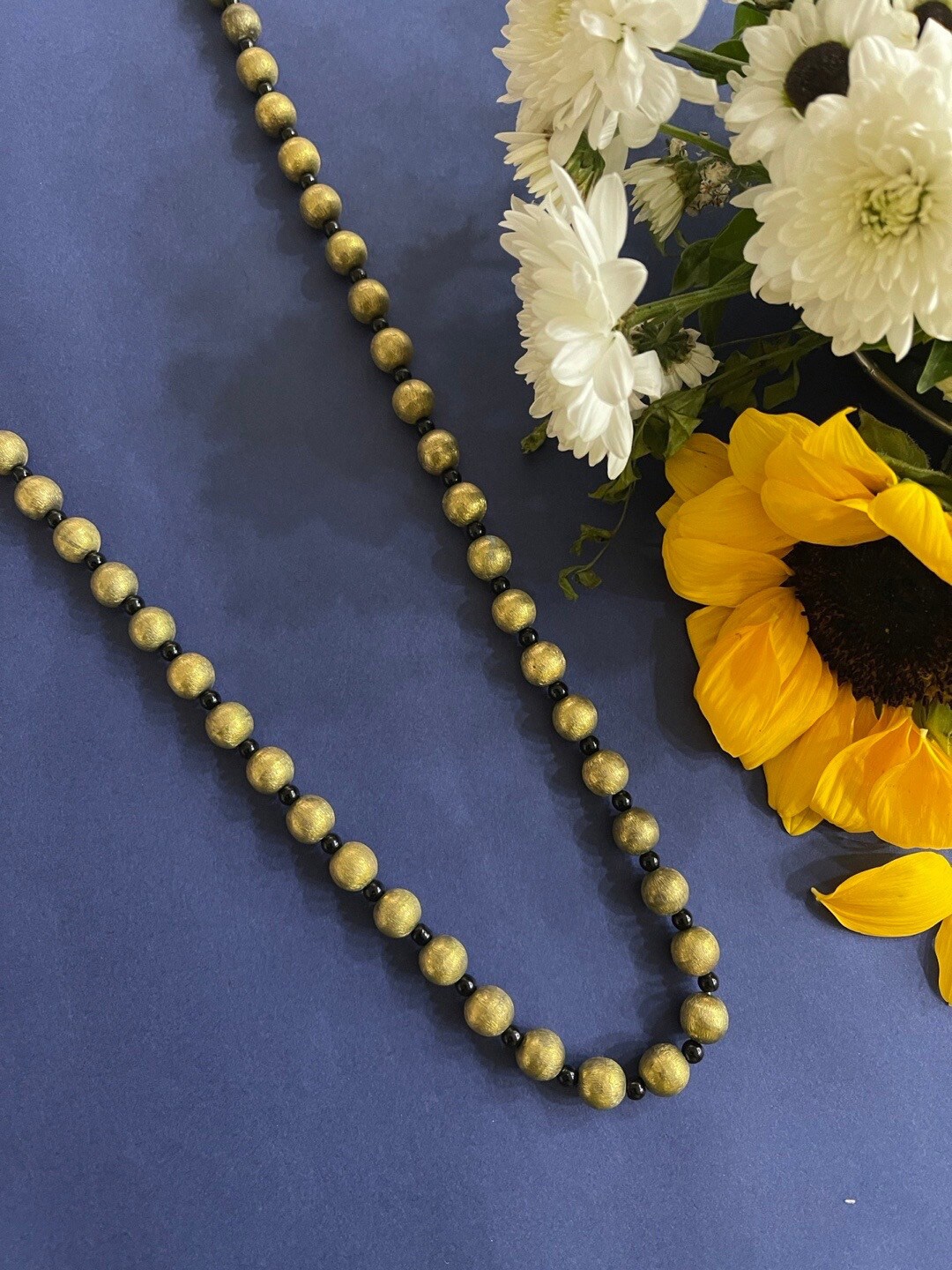 

Digital Dress Room Gold-Plated Oxidised Necklace