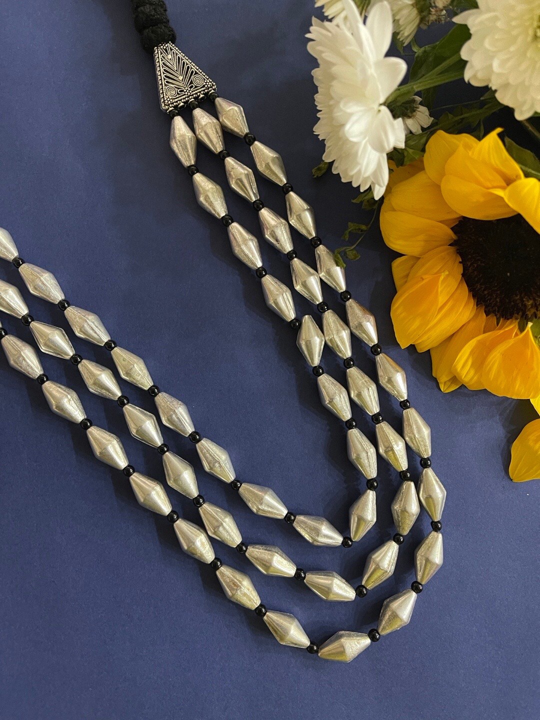 

Digital Dress Room Silver-Plated Oxidised Necklace