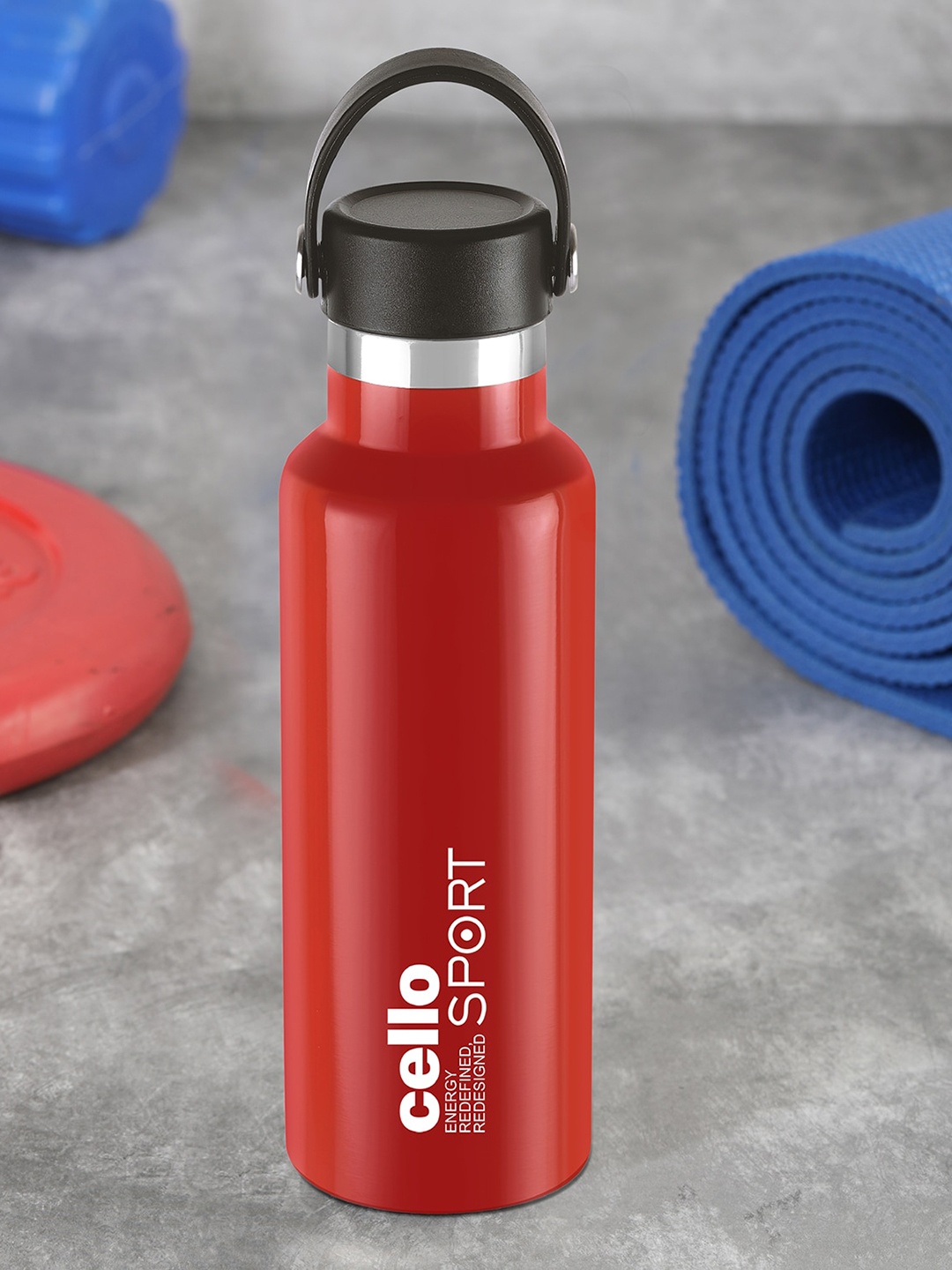 

Cello Aqua Bliss Red Stainless Steel Double Walled Vaccusteel Flask - 600ml