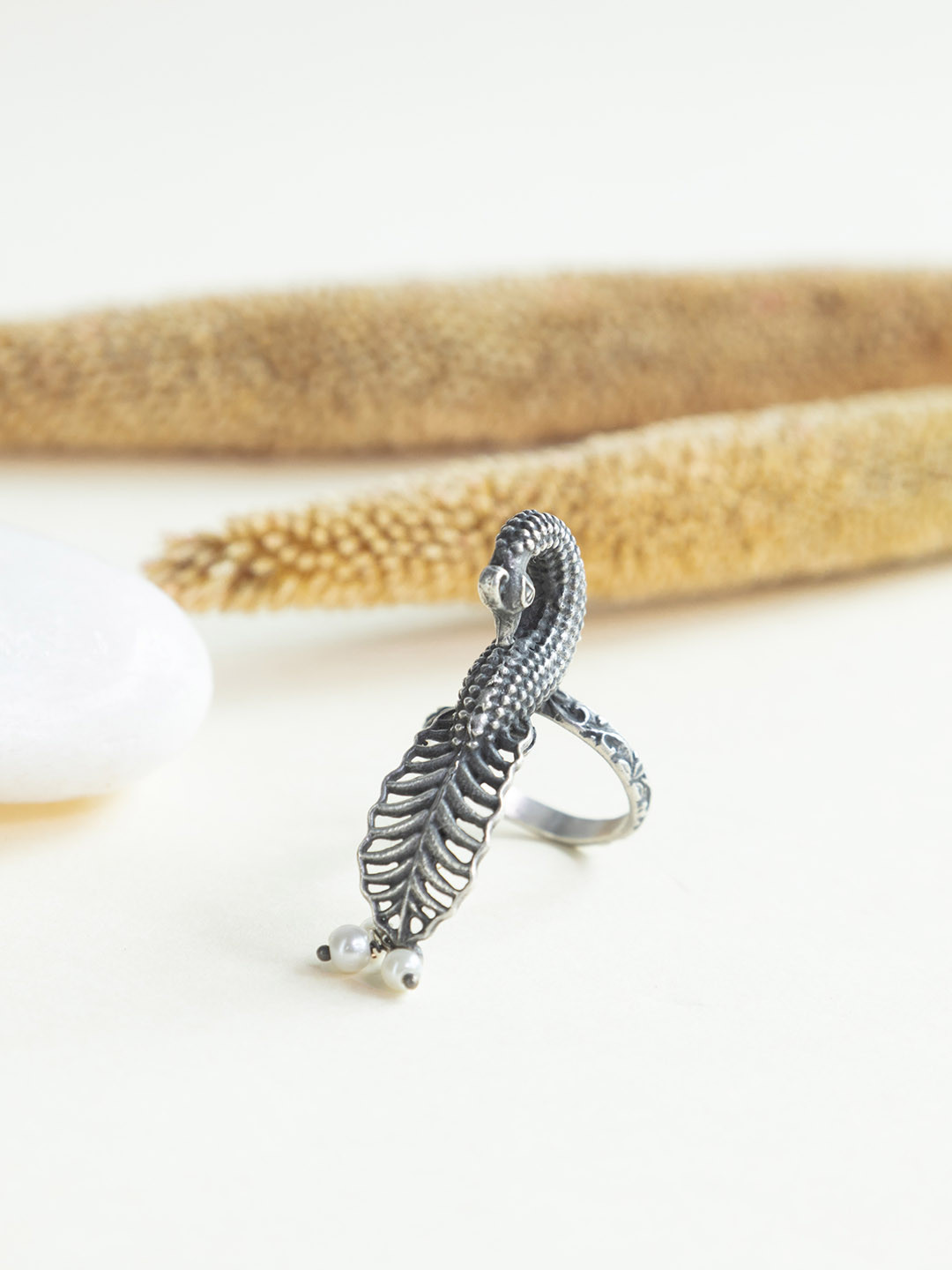 

Infuzze Silver Plated Adjustable Finger Ring