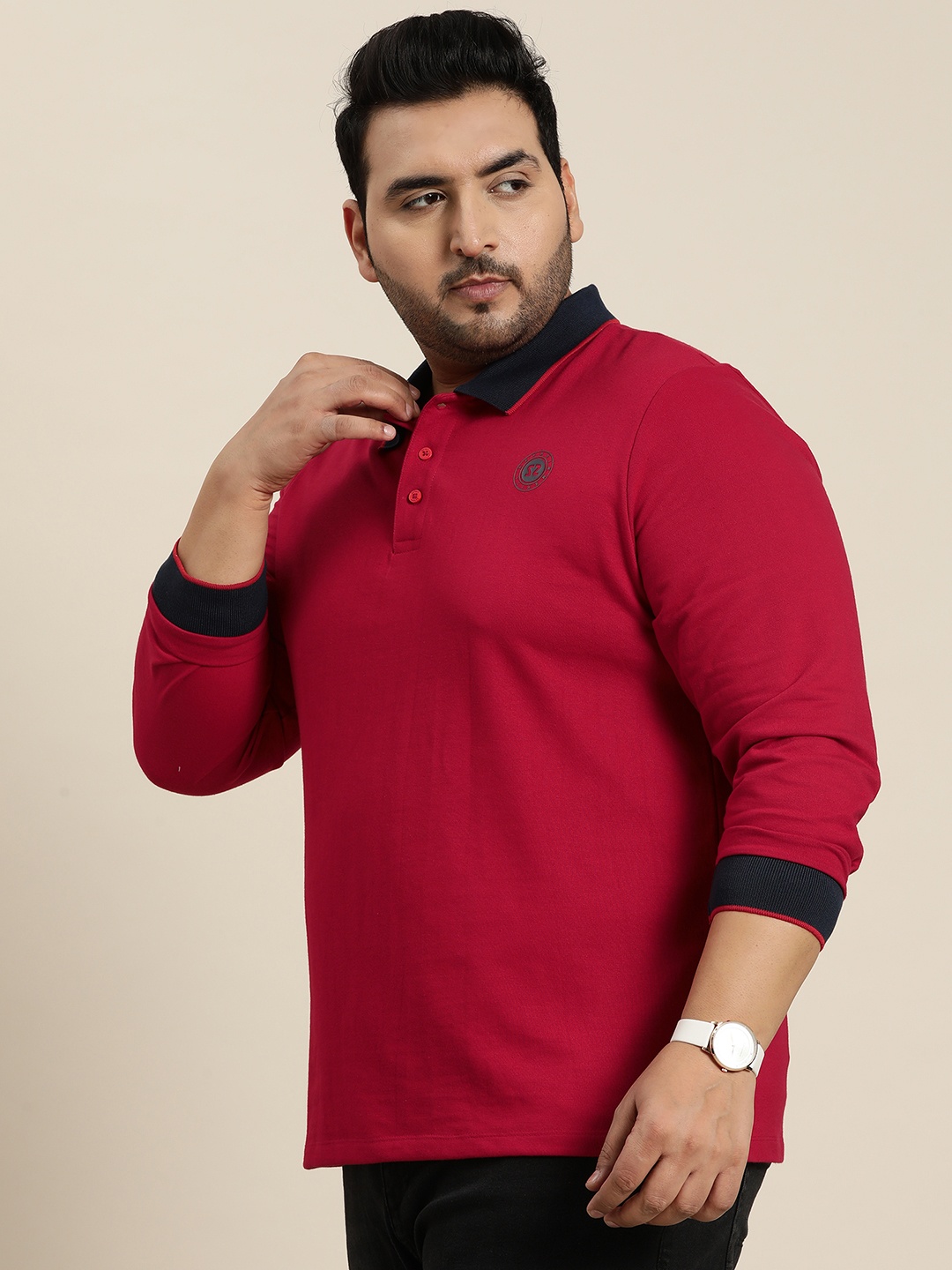 

Sztori Men Plus Size Sweatshirt, Red