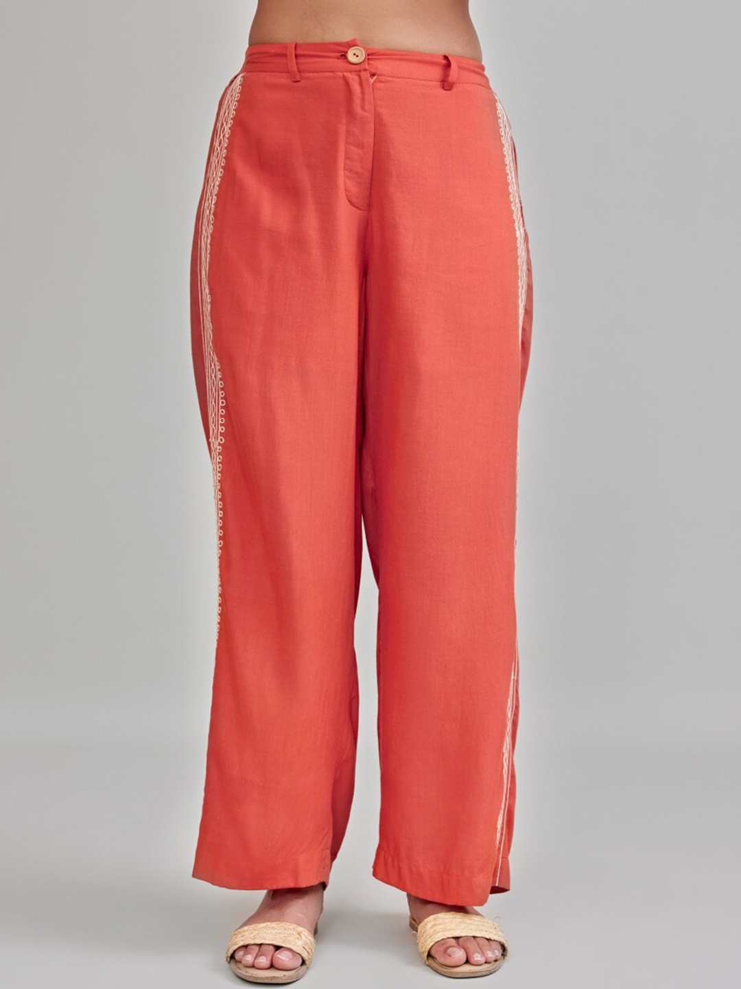 

Style Island High Rise Parallel Trouser, Orange