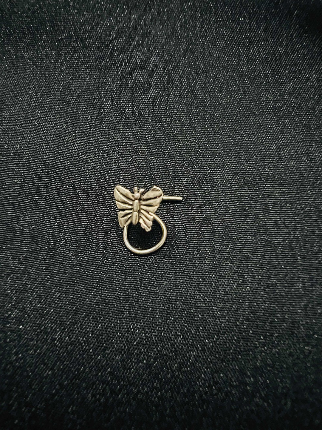 

Arte Jewels Sterling Silver Butterfly Charm Nosepin
