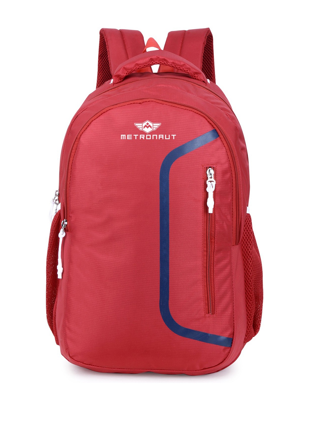 

Metronaut Unisex Brand Logo Backpack With Rain Cover, Red