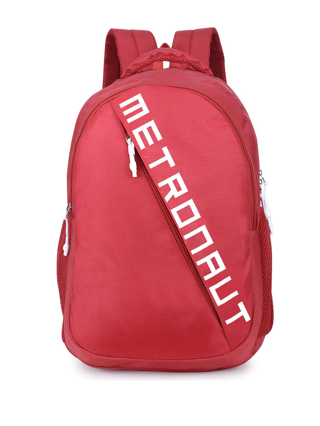 

Metronaut Unisex Brand Logo Backpack With Rain Cover, Red