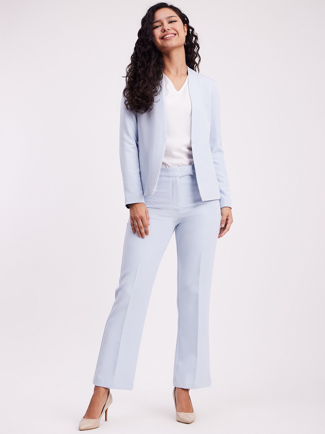 

FableStreet Open Front Blazer & Trouser, Blue