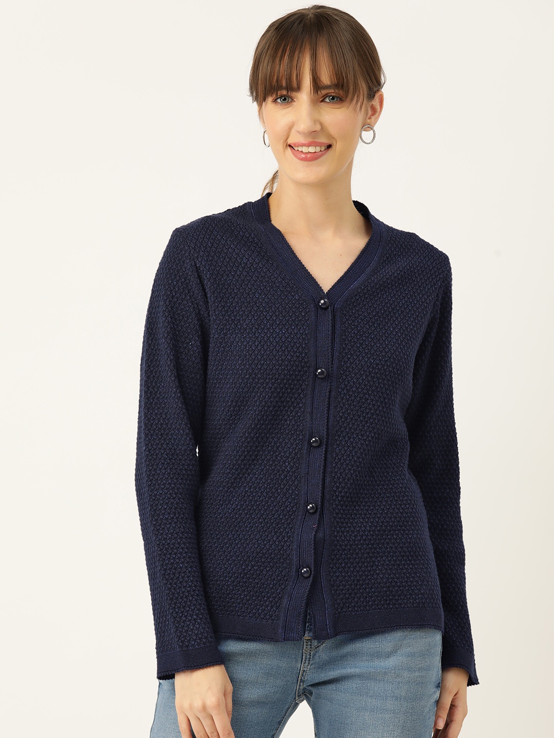 

American Eye Self-Designed Cardigan, Navy blue