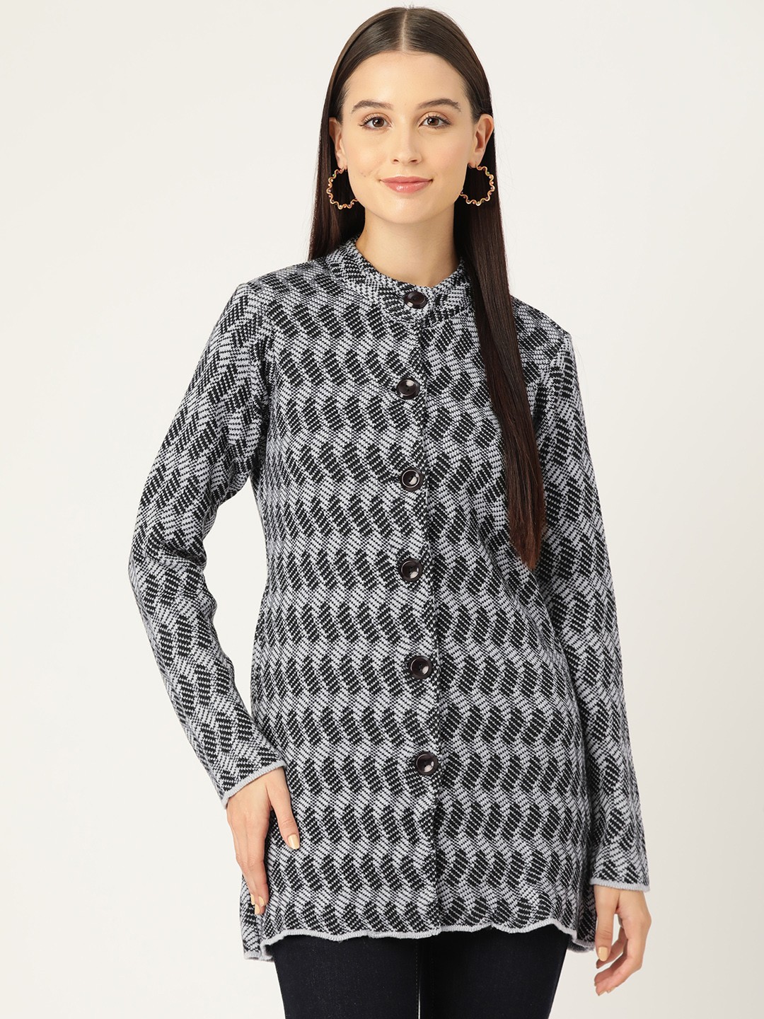 

American Eye Self-Designed Cardigan, Grey