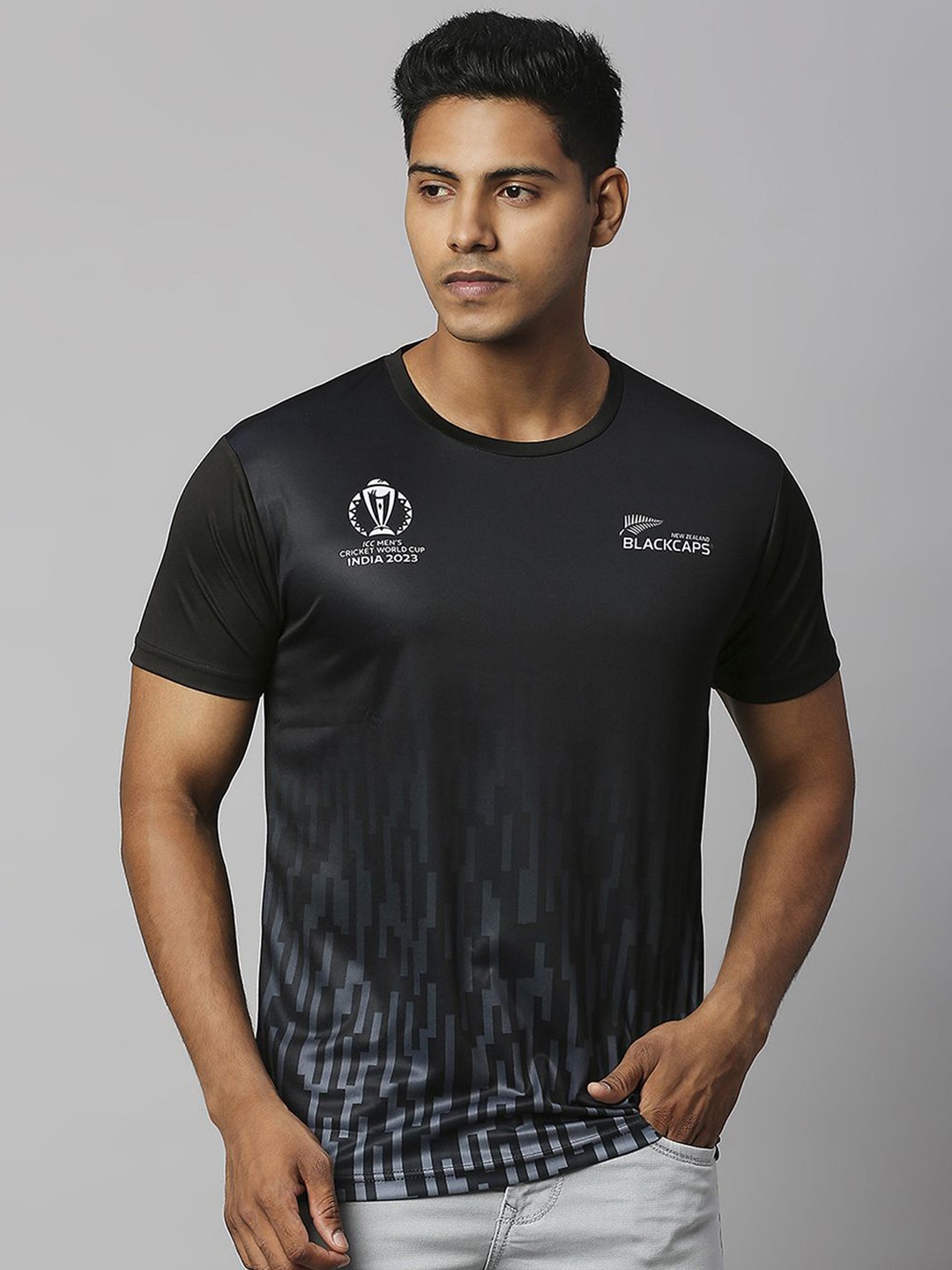 

FanCode Moisture Wicking Short Sleeves T-shirt, Black