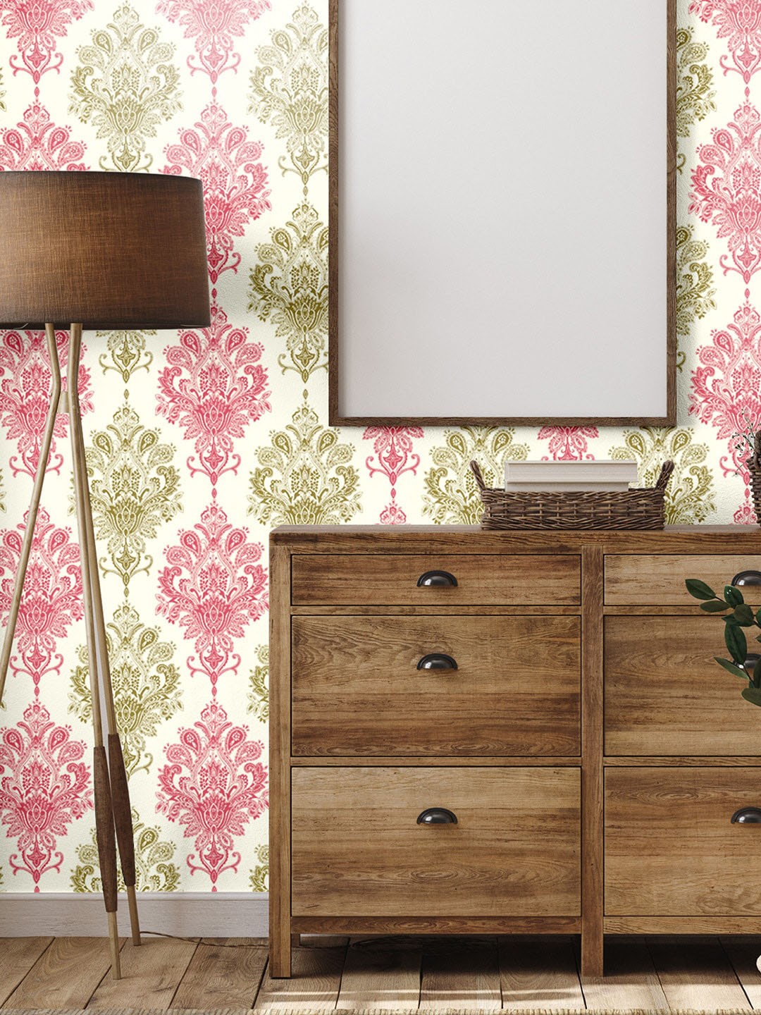 

Asian Paints ezyCR8 Self-Adhesive Peel & Stick Wallpaper (45 x 500 cm), Pink