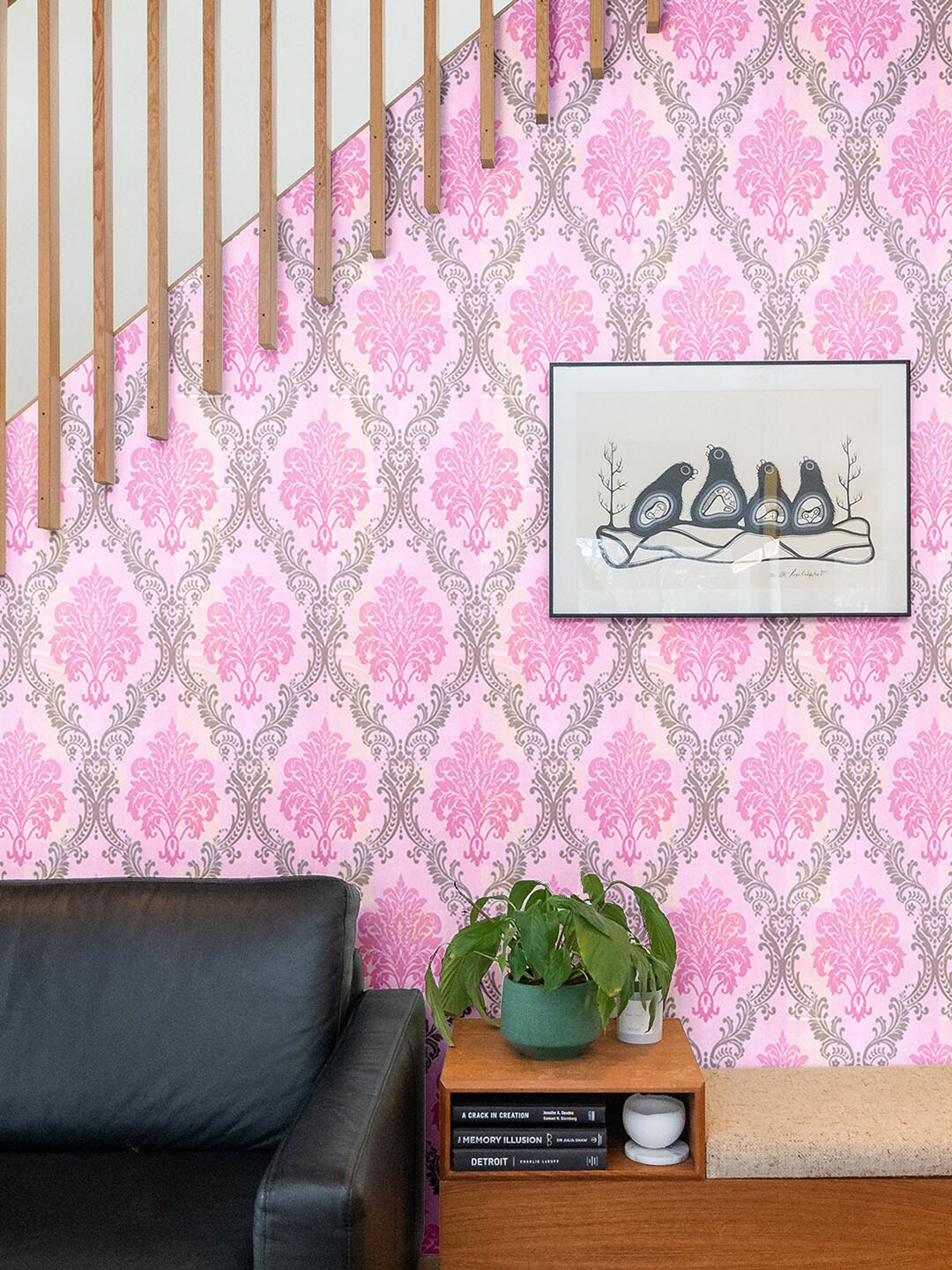 

Asian Paints ezyCR8 Self-Adhesive Peel & Stick Wallpaper (45 x 500 cm), Pink