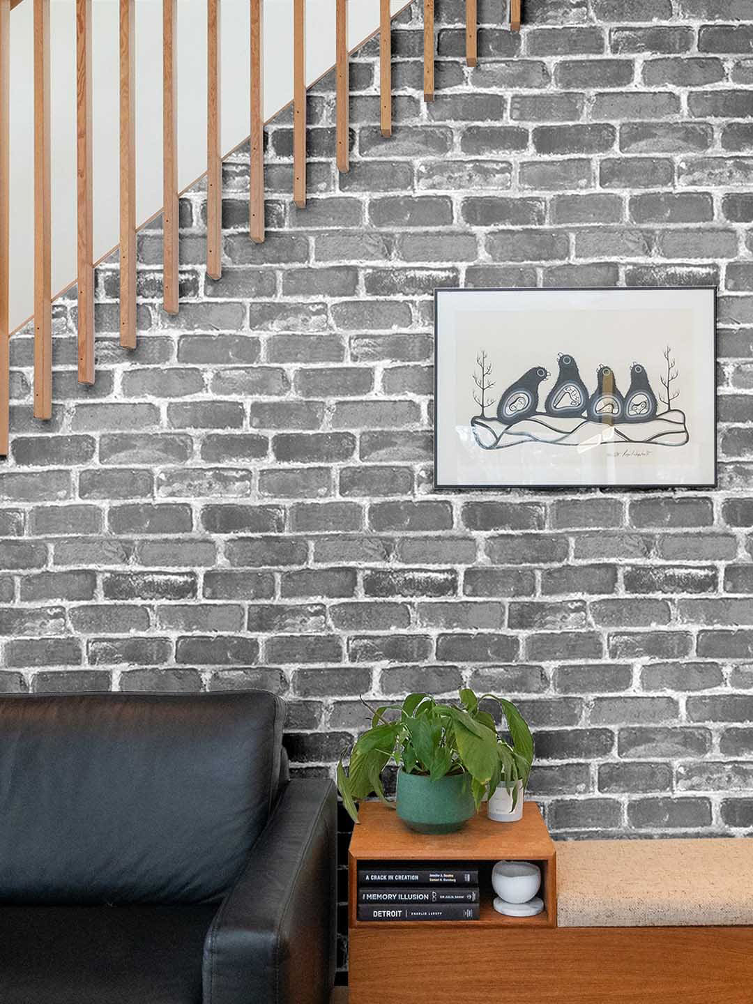 

Asian Paints ezyCR8 Self-Adhesive Peel & Stick Wallpaper (45 x 500 cm), Grey