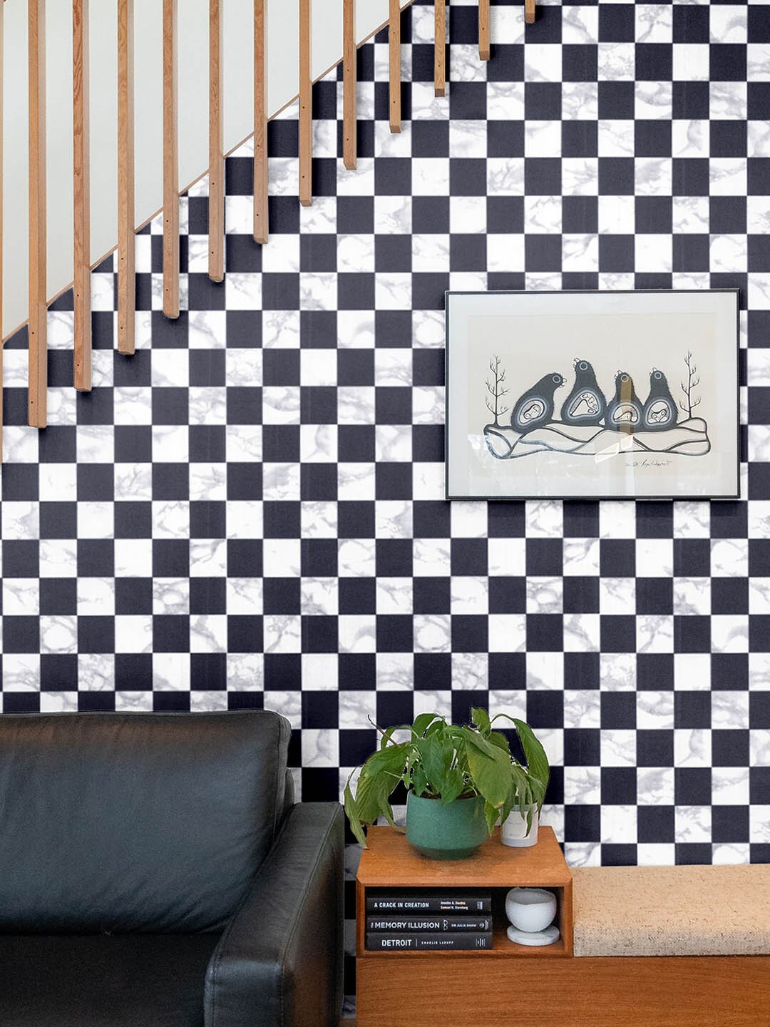 

Asian Paints ezyCR8 Self-Adhesive Peel & Stick Wallpaper (45 x 500 cm), Black