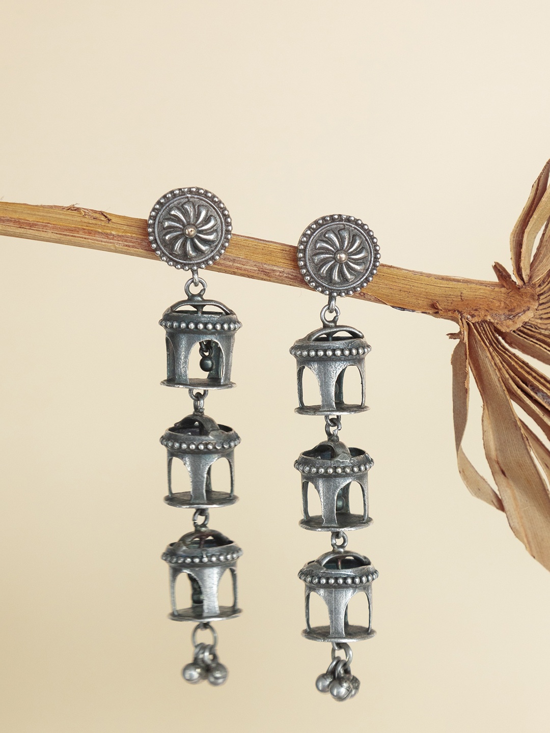 

Infuzze Silver-Plated Drop Earrings