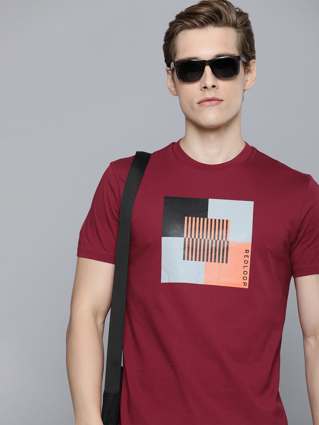 

Levis Printed Pure Cotton T-shirt, Maroon