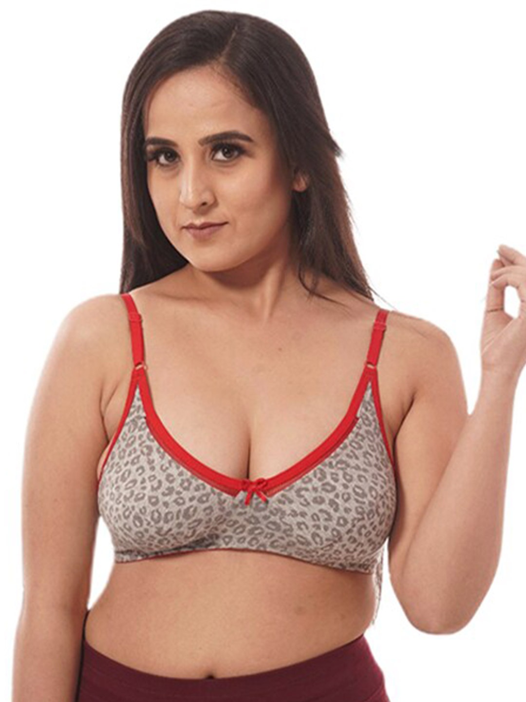 

Lulala Abstract Printed Full Coverage Bra All The Comfort, Red