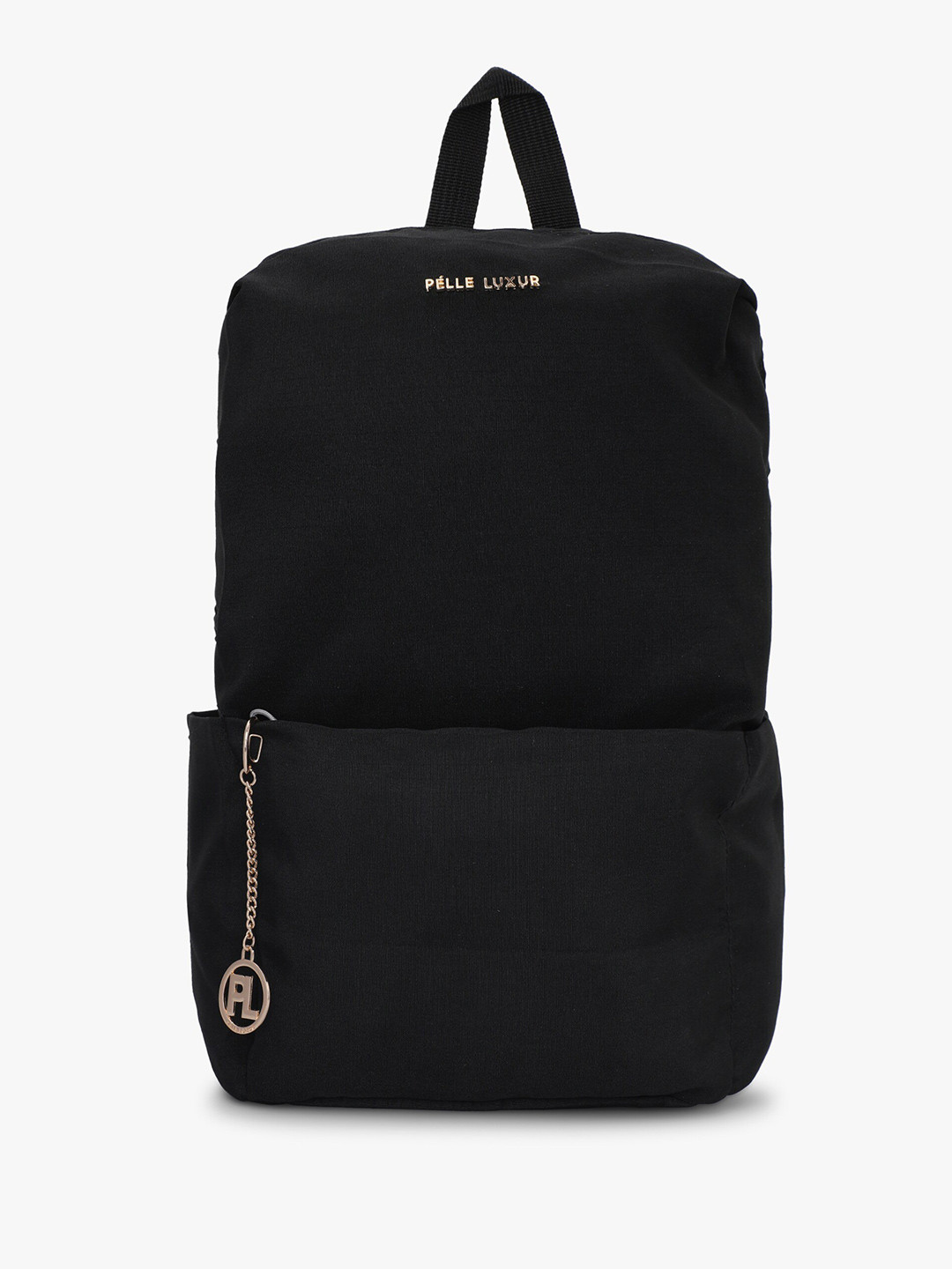 

PELLE LUXUR Women Canvas Backpack, Black