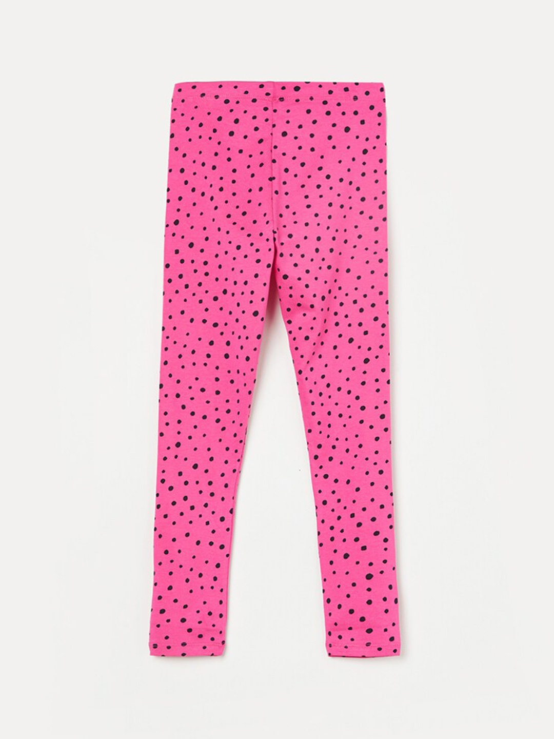 

Fame Forever by Lifestyle Girls Printed Pure Cotton Ankle Length Leggings, Pink