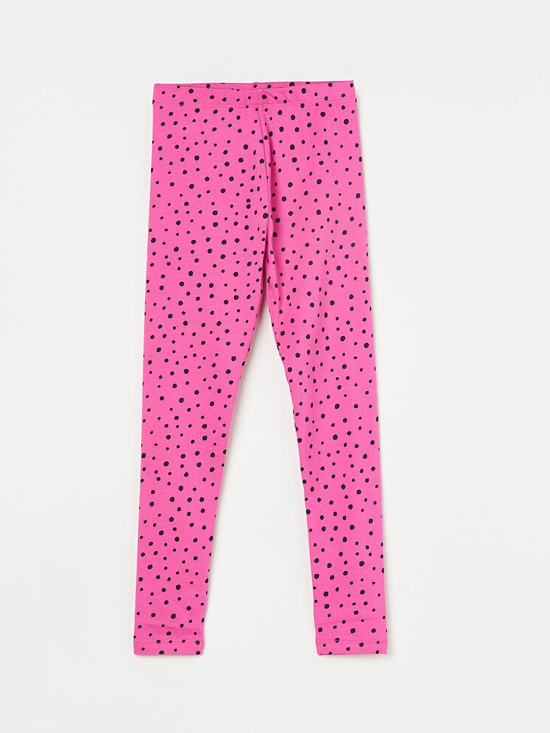 

Fame Forever by Lifestyle Girls Printed Pure Cotton Ankle Length Leggings, Pink