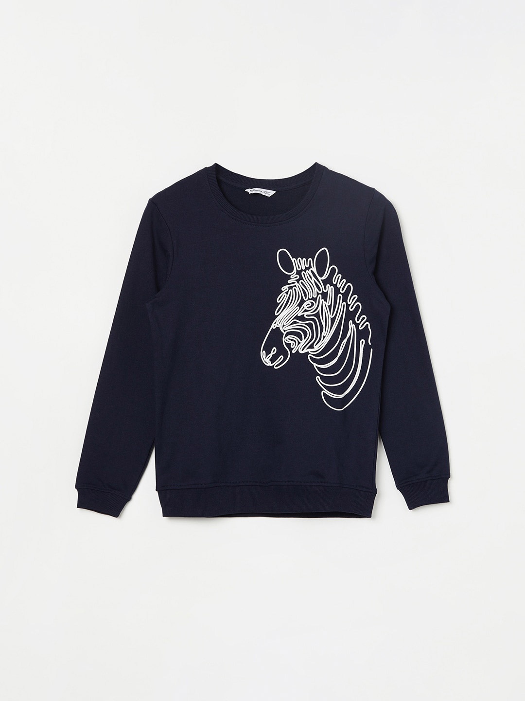 

Fame Forever by Lifestyle Girls Graphic Printed Pure Cotton Pullover, Blue
