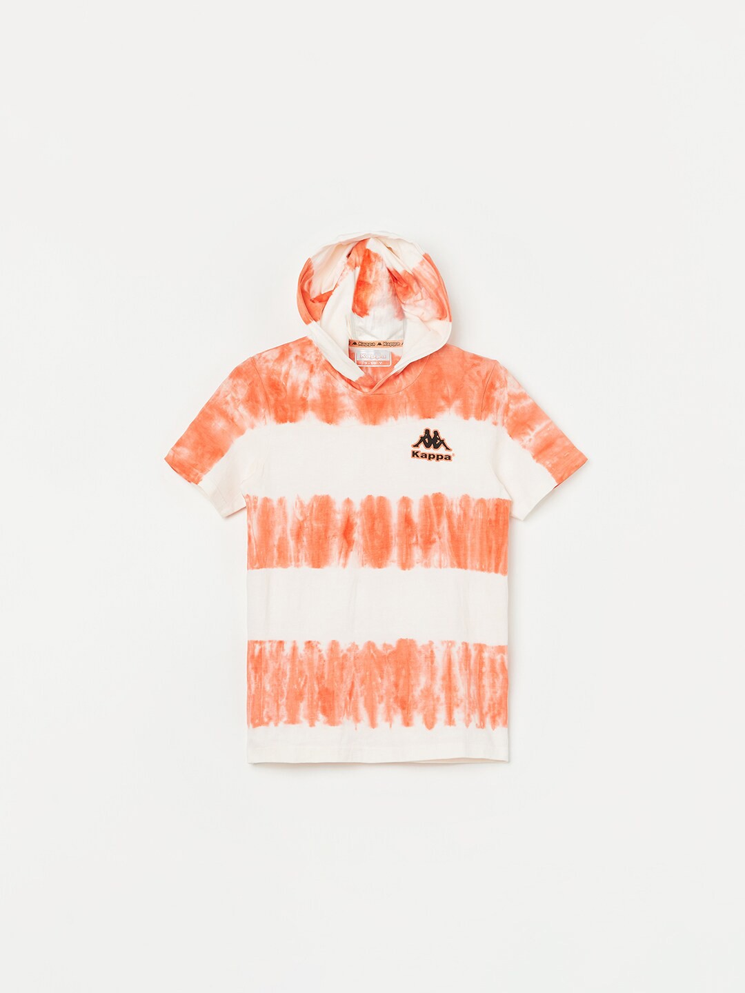 

Kappa Boys Tie-Dyed Hooded Cotton Tshirt, Orange