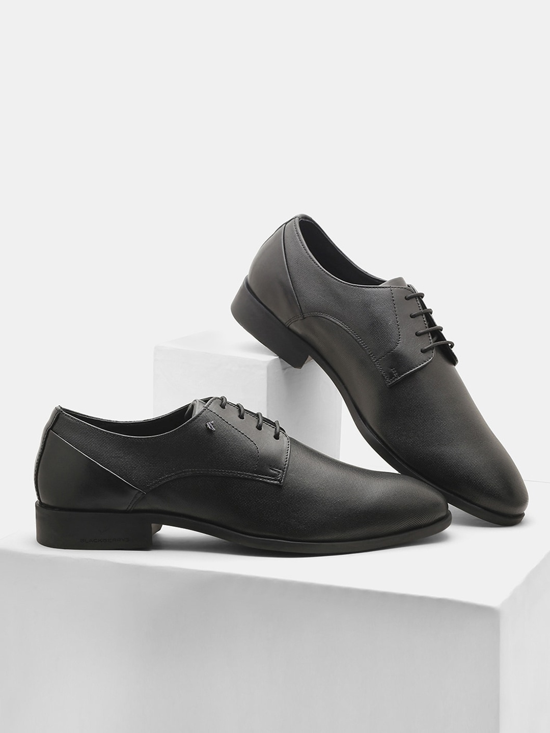 

Blackberrys Men Leather Formal Derbys, Black