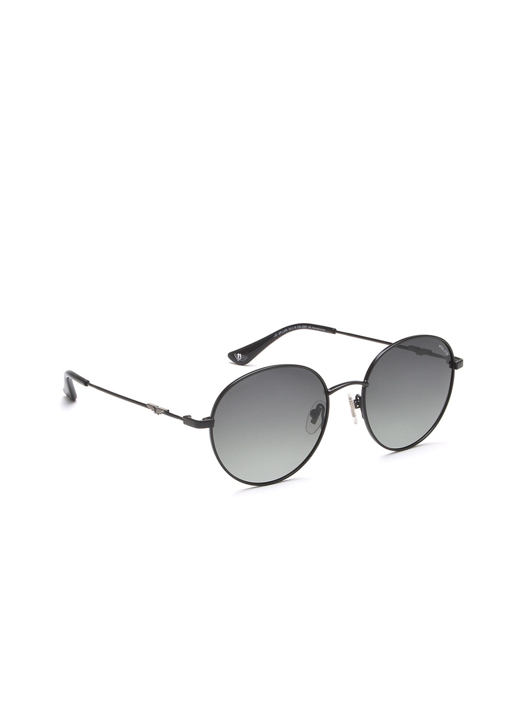 

Police Unisex Round Sunglasses With Polarised And UV Protected Lens, Green