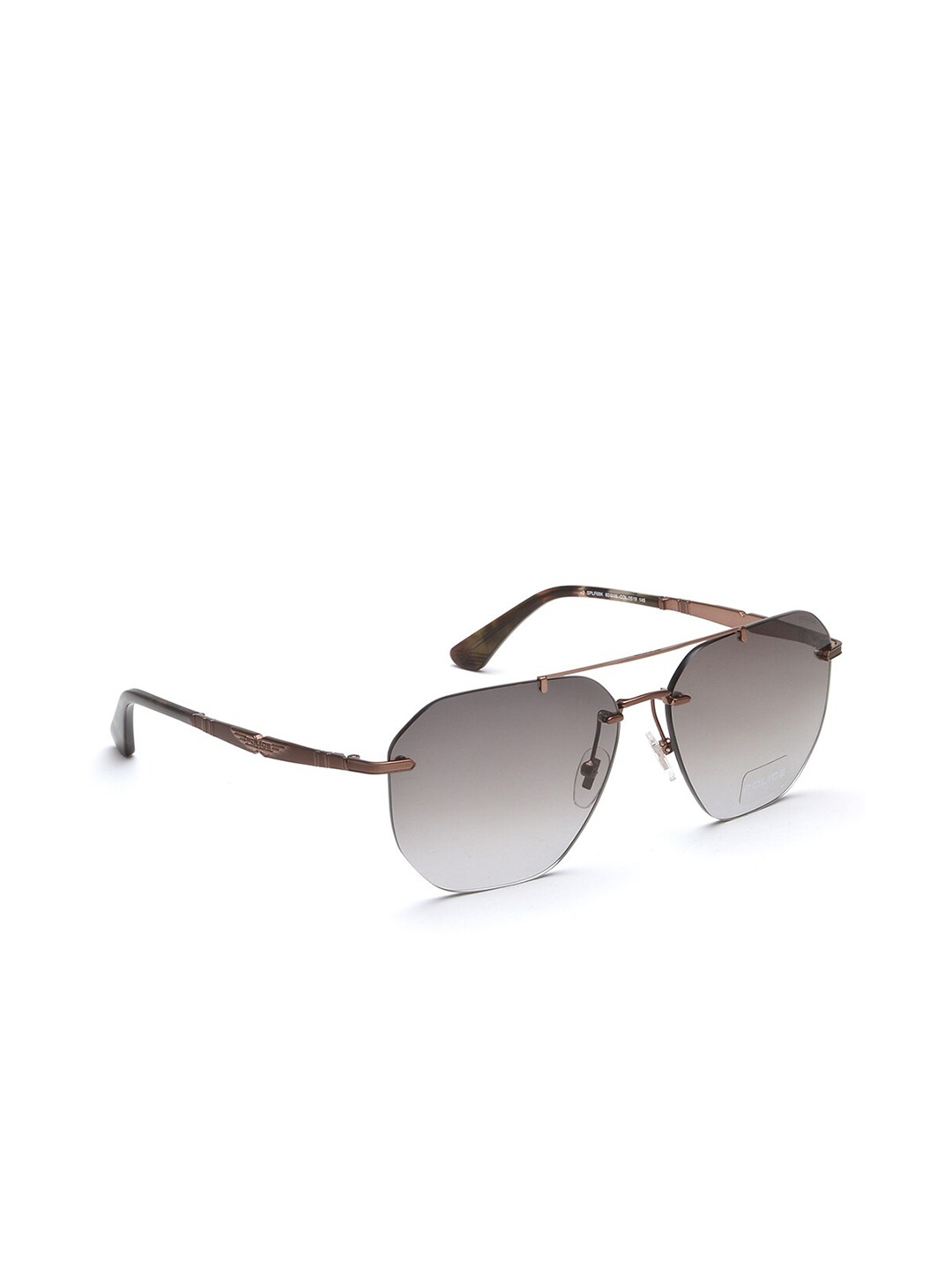 

Police Men Square Sunglasses With UV Protected Lens SPLF68K60S19SG, Grey