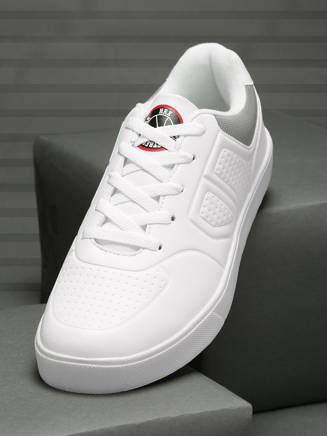 

HRX by Hrithik Roshan Men White Retro Basket Ball Sneakers