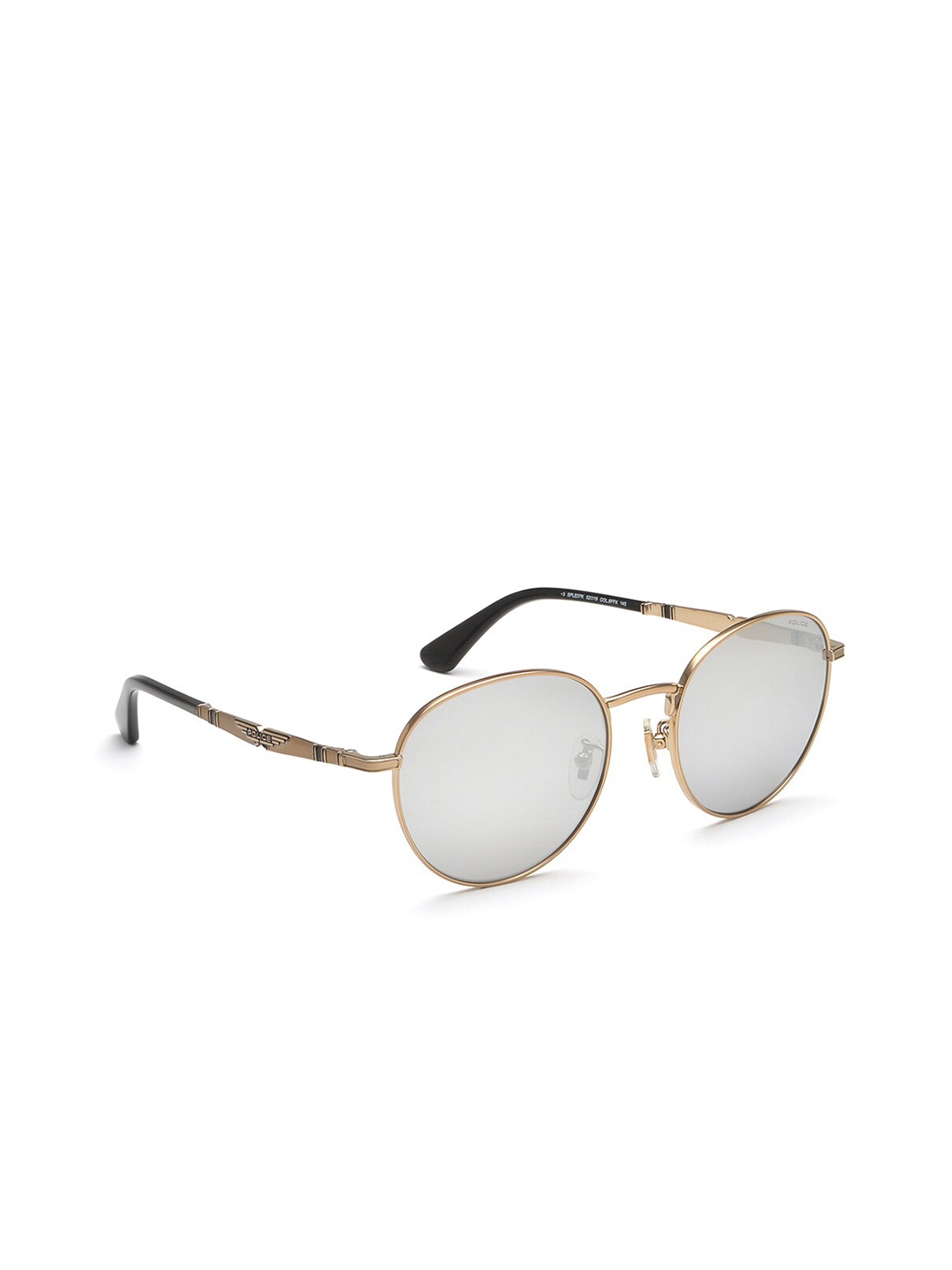 

Police Unisex Oval UV Protected Lens Sunglasses, Transparent