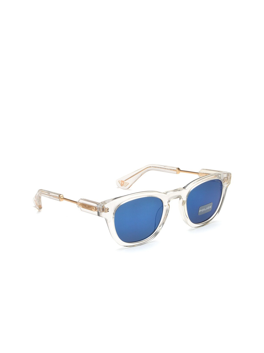 

Police Men Square Sunglasses with UV Protected Lens, Blue