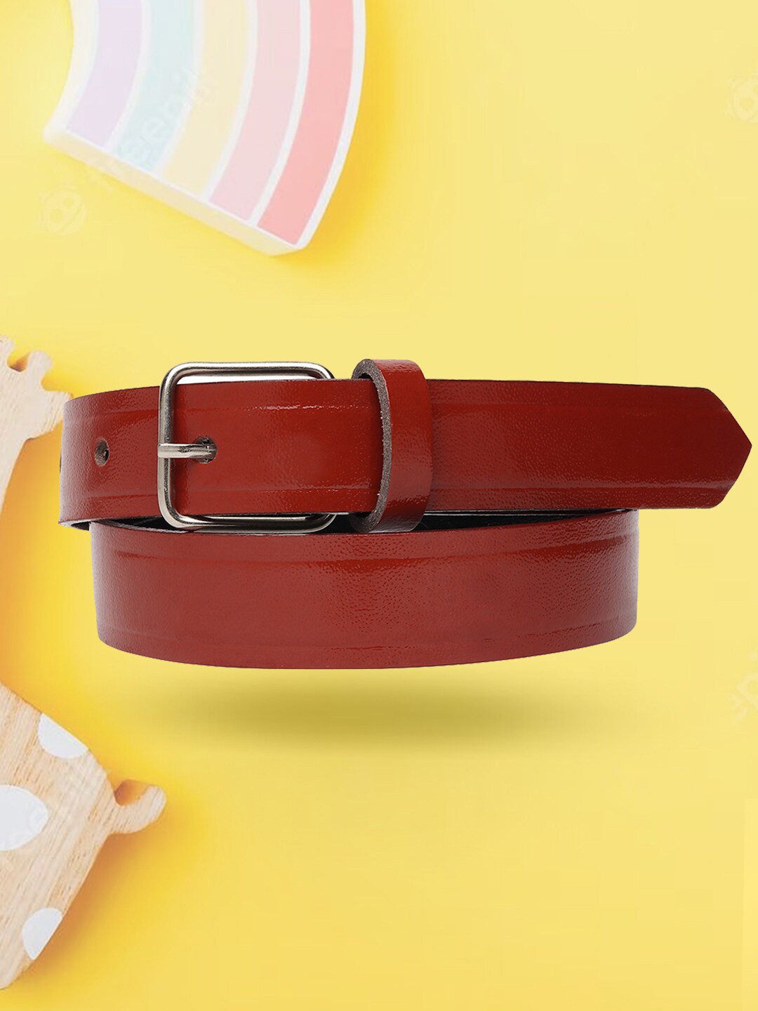 

FROGGY Kids PU Belt With Tang Closure, Tan