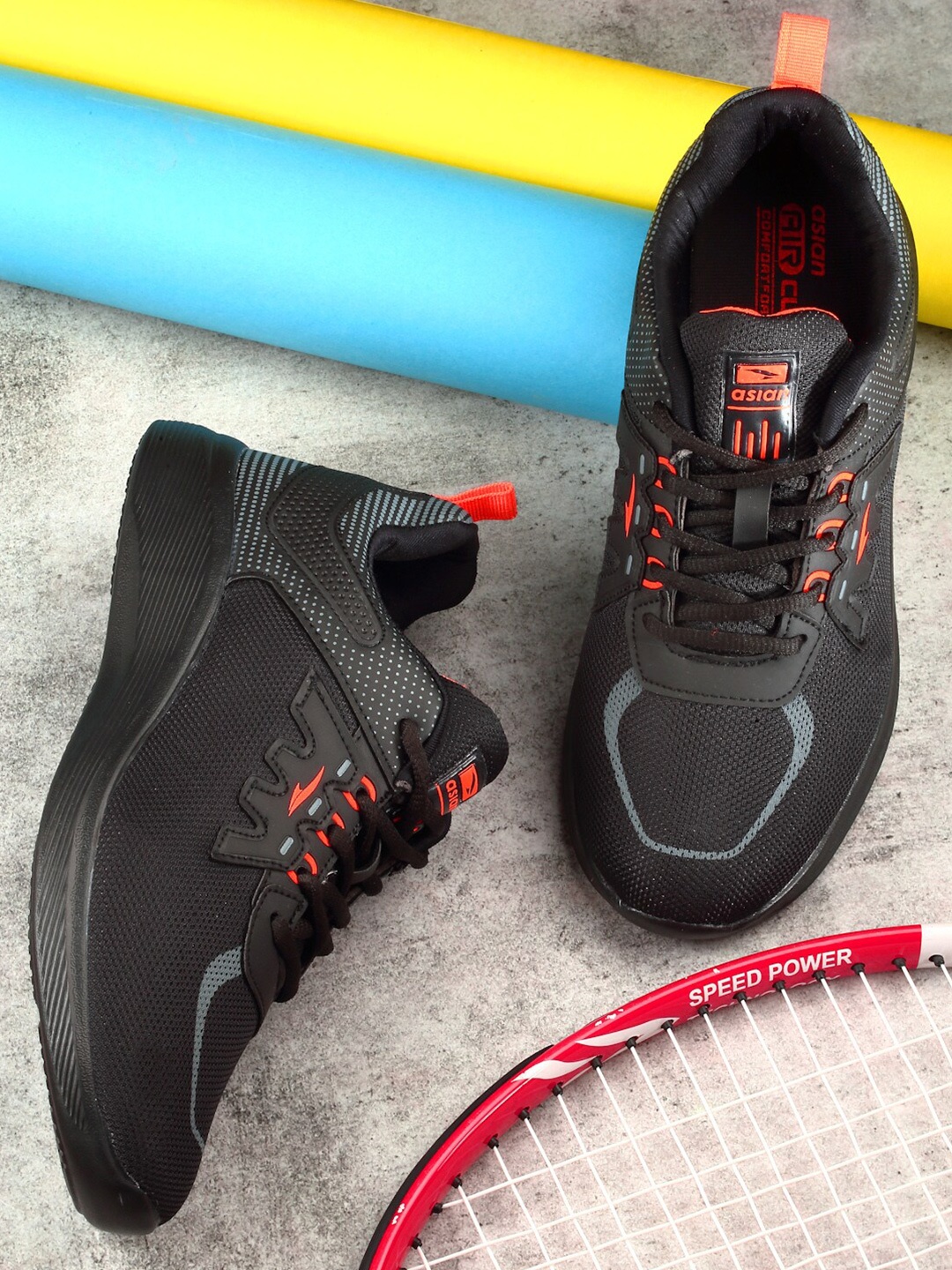 

ASIAN Men Nexon-04 Running Shoes, Black