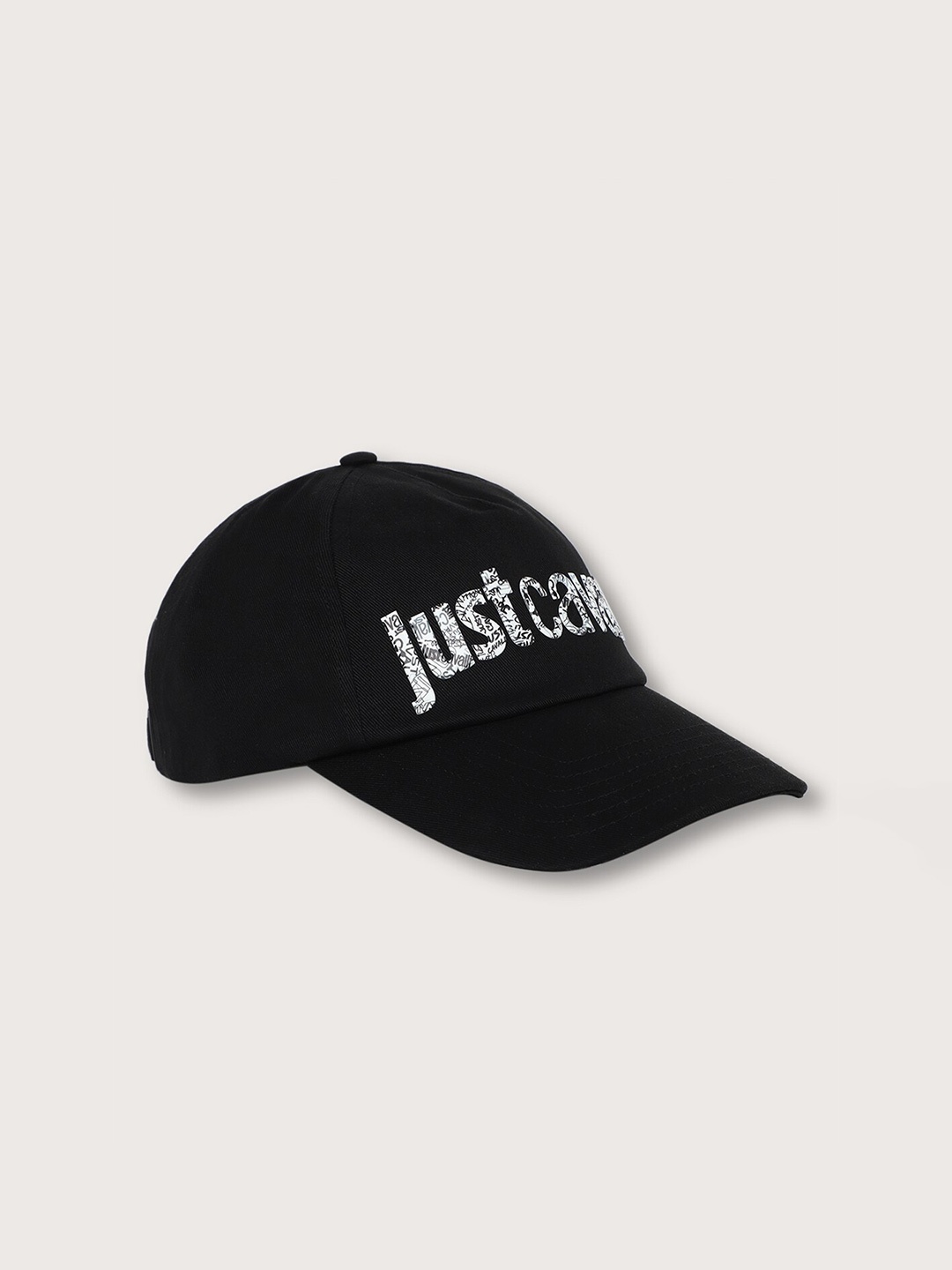 

Just Cavalli Printed Cotton Baseball Cap, Black