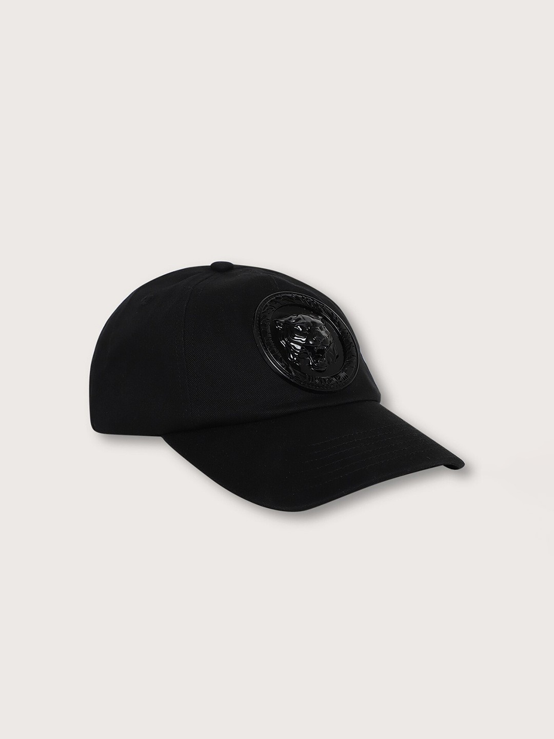 

Just Cavalli Self Design Cotton Baseball Cap, Black