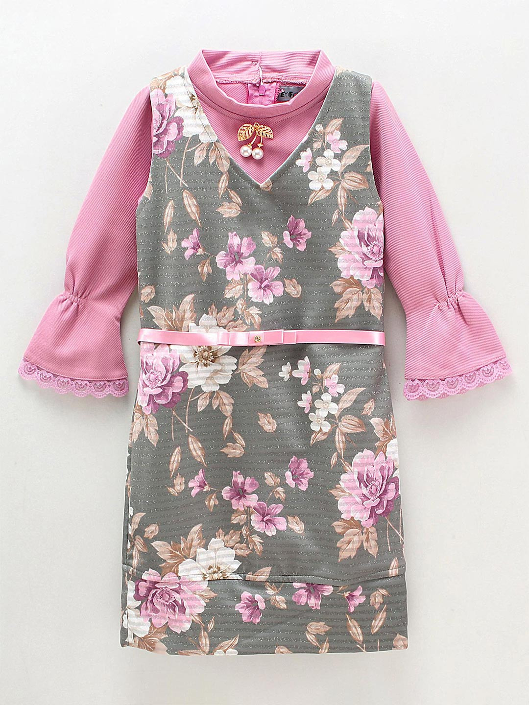 

Enfance Floral Printed Sheath Dress, Pink