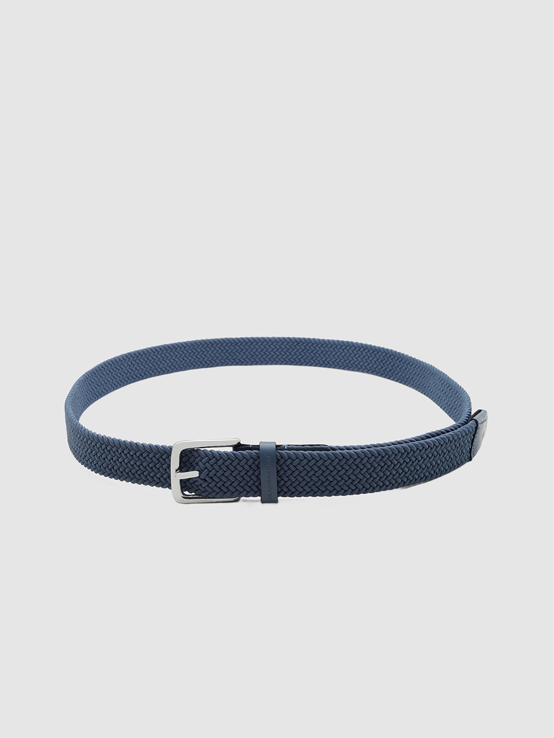 

Blackberrys Men Textured Leather Belt, Blue