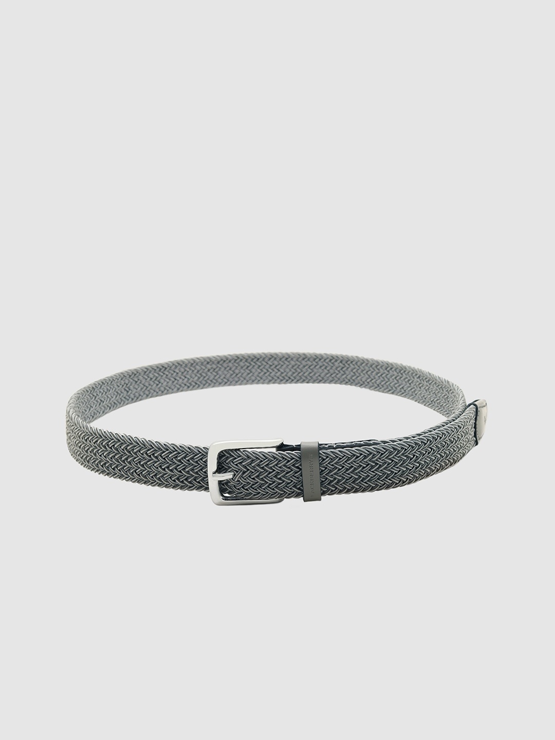 

Blackberrys Men Textured Leather Belt, Grey