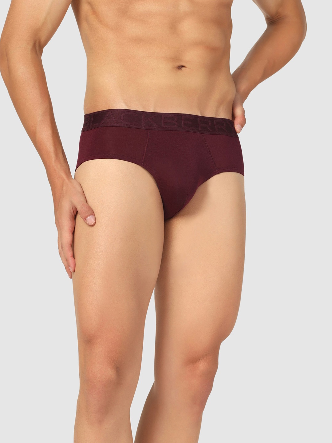 

Blackberrys Moisture Wicking Comfort And Breathability Basic Briefs IBPM0021U2SA22FX, Maroon