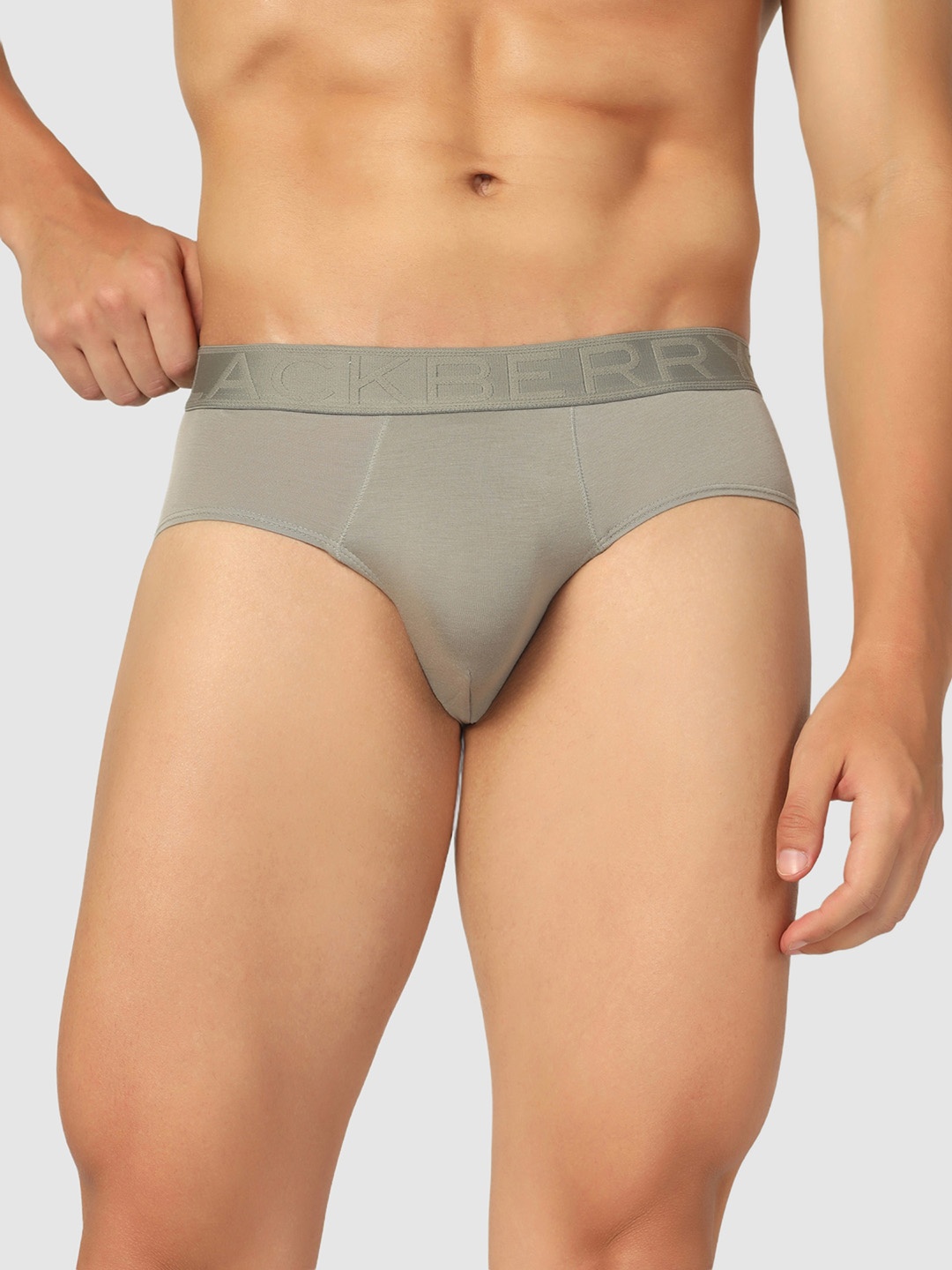 

Blackberrys Comfort Moisture Wicking Modal Basic Briefs IBPM0021G1SA22FX, Grey