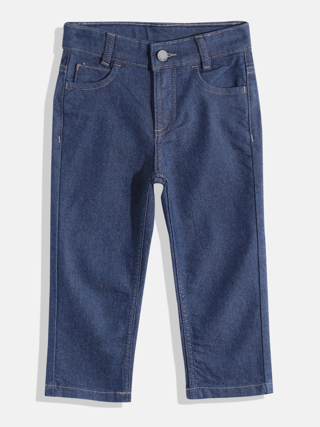 

HERE&NOW Boys Mid-Rise Clean Look Stretchable Jeans, Navy blue